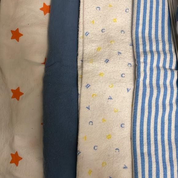 Six Swaddle Blankets (2 New) - Picture 2 of 3